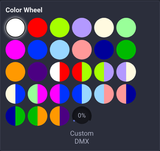 28-Gel Motorized Color Wheel Selector