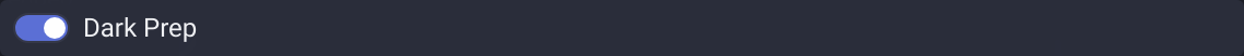 Dark Prep enabled in Cue List settings