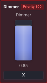 Unilighter Manual Control State with Active Priority Border