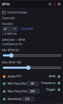 BpmNode Interface in Unilighter Node Graphs