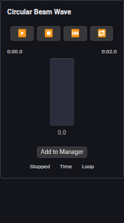 Keyframe Animation Widget with High-Precision Progress and Timecode Readout