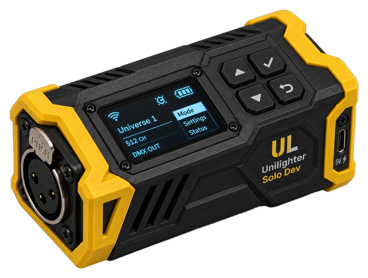 Unilighter Solo hardware console design concept
